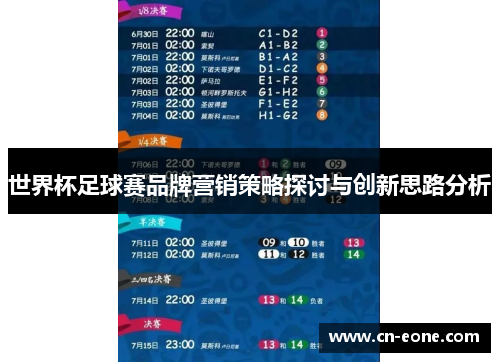 世界杯足球赛品牌营销策略探讨与创新思路分析