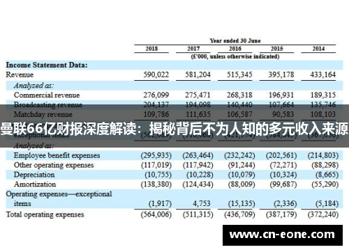 曼联66亿财报深度解读：揭秘背后不为人知的多元收入来源
